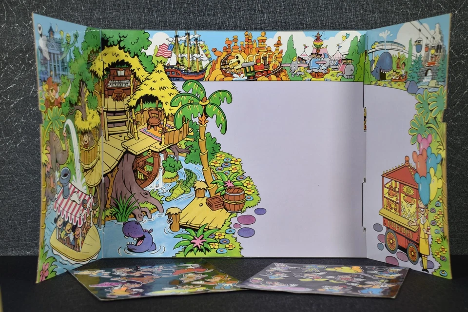 Juego Disney's Magic Kingdom Super Deluxe Colorforms Vintage WDW #4125 Foto 2 de 4