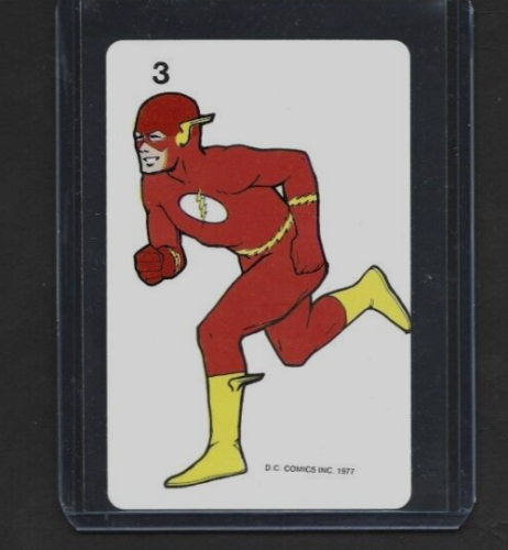1977 Russell Games/Walt Disney #3 The FLASH Card DC Super Heroes - Picture 1 of 2