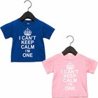 I Can't Keep Calm I'm One 1st Birthday Outfit Girl or Boy T Shirt Present Baby