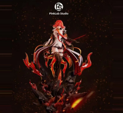 Pinklab Studio Wuthering Waves Changli Resin Model Pre-order 1/6 H40cm 2Body