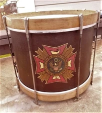 Rare SLINGERLAND Corporal 1936 VFW Used Marching Parade Snare Drum Super Cond