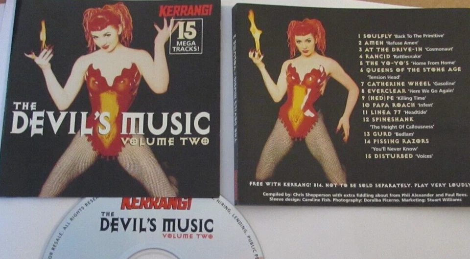 THE DEVILS MUSIC VOL 2. UK CD Rancid Papa Roach Queens of the Stone Age - Photo 1/1