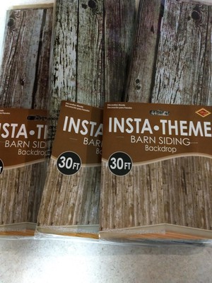 Beistle 52041 Barn Siding Backdrop Party Accessory 4 Feet By 30