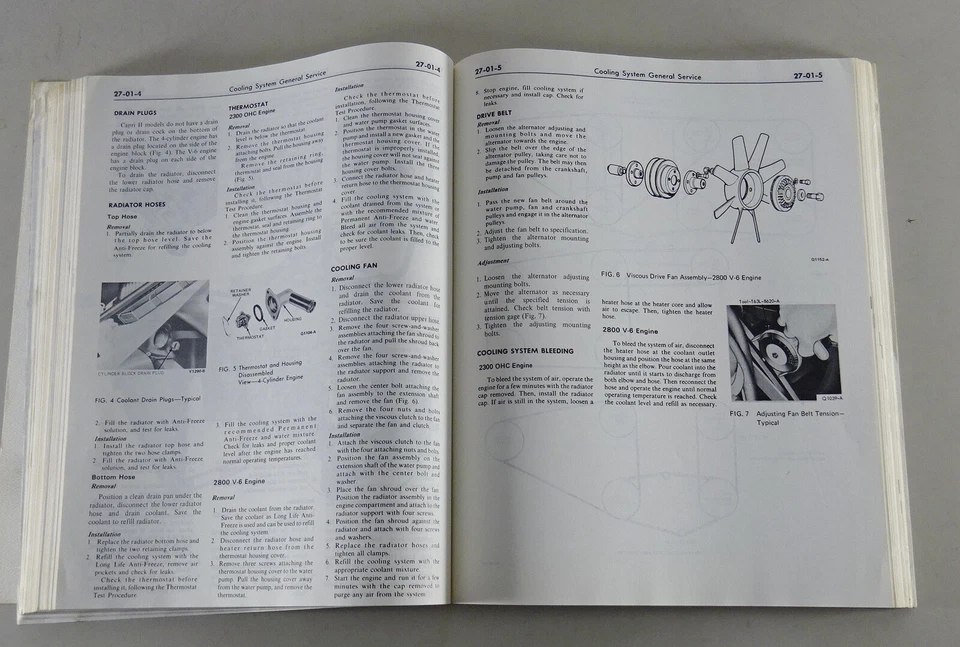 Manual De Taller Ford Capri II (EE. UU.) Con 2,3 OHC + 2,8 V6 Año Modelo 1976 - Imagen 4 de 4
