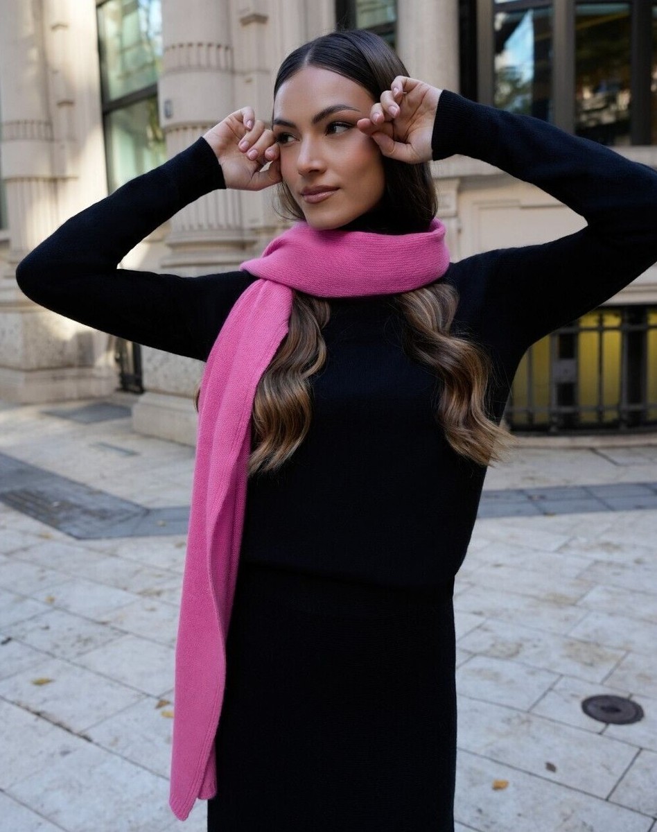 1stAmerican Sciarpa Donna Cashmere e Lana Made in Italy Liscia 1st