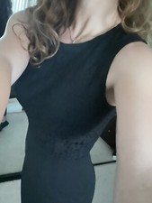 Dolce and Gabbana dress black Knee Length lace size Xs-s 36