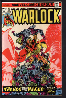 WARLOCK #10 6.0 // ORIGIN OF THANOS & GAMORA MARVEL COMICS 1975