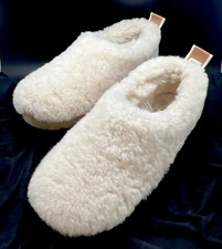 UGG NATURAL CLASSIC COZY BOOTIE SHEEPSKIN SLIPPER BOOTS, WOMEN US 7/ EUR 38 ex