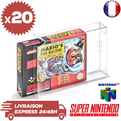 Boitiers de Protection Crystal Box de Jeux Super Famicom – Retro Game