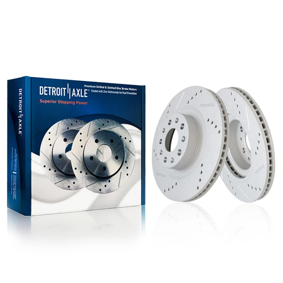 Kit de pastilhas de freio rotores dianteiros perfurados 13,58" 345mm para Chevrolet Camaro 2016-2020 - Imagem 3 de 4