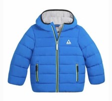 NWT Gerry Jersey Lined Hooded Long Sleeve Bubble puffer Jacket Blue Girl Boy 4T
