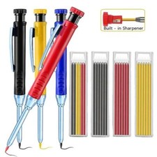 2.8mm Solid Carpenter Mechanical Pencil with Sharpener for Woodworking Construct