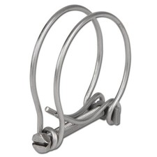 Pack Of Two Double Wire Steel Hose Clip Open/Close Size 35-40mm