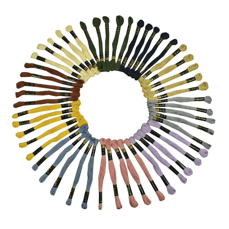 Anchor Thread Cross Stitch Sewing Cotton Embroidery Multicolor Needlepoint 50Pcs - Image 2 of 2