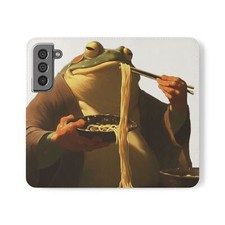 Flip Cases Frog Kawaii Neko Japanese Noodles Anime Lovers Gift Phone Covers