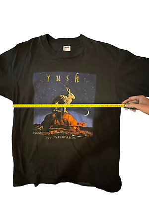 RARE Vintage Rush Counterparts 1993 Concert Tour T-Shirt (XL RARE Vintage Rush Counterparts 1993 Concert Tour T-Shirt (XL