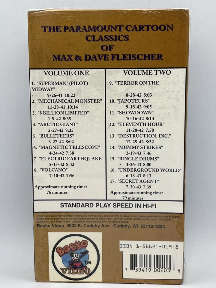 The Adventures of Superman VOL. 1 Gold Anniversary 50th Collection (VHS, 1988) - Image 2 of 4