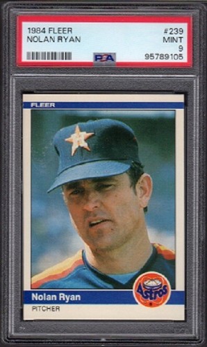 1991 Pacific Nolan Ryan Bloody Lip Baseball Card #92 - Graded PSA 9 Mint Condition