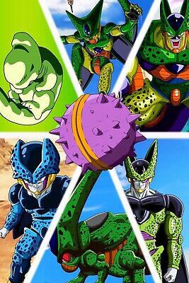 Dragon Ball Poster Cell Forms From Cocoon To Perfect 12inx18in Free Shipping Ebay