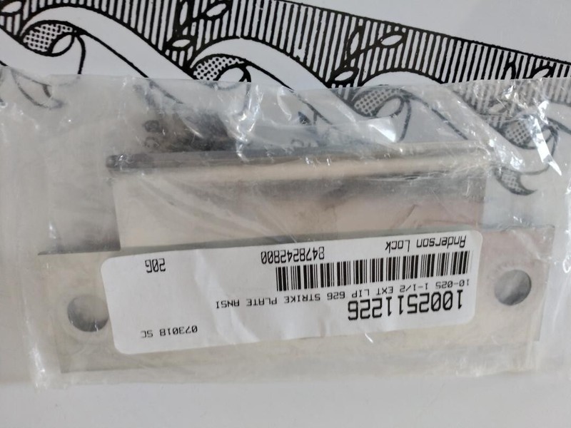 6 NEW  Commercial Stainless Steel Strike Plate 5” x 1-1/2”