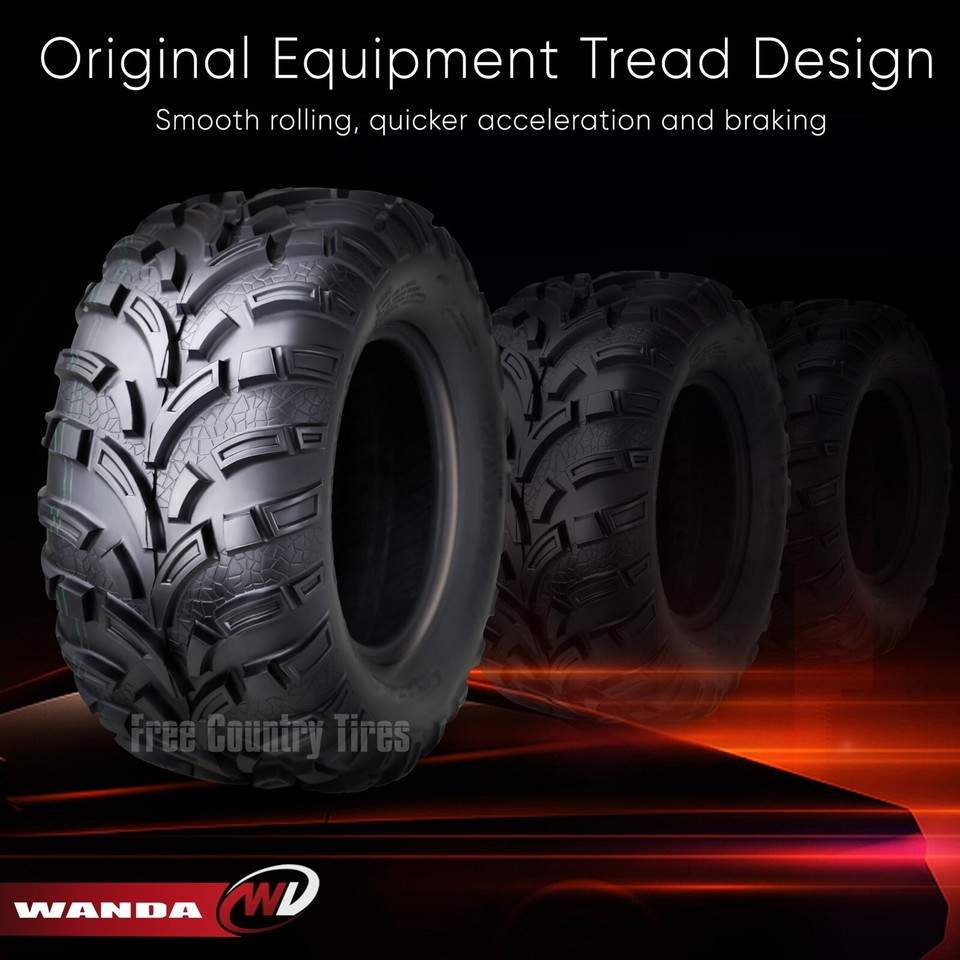 WANDA 2 Premium UTV ATV Tires 25X8-12 25X8X12 Super Mud Snow 6PR P375-10212 In | Whizz