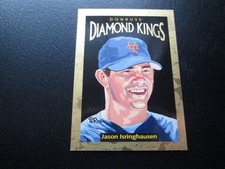 JASON ISRINGHAUSEN 1996 DONRUSS DIAMOND KINGS INSERT BASEBALL CARD # 7786/10000