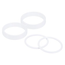 8Pcs Dream Catcher Rings, 3.3" Plastic Macrame Wreath Floral Round Hoop, White