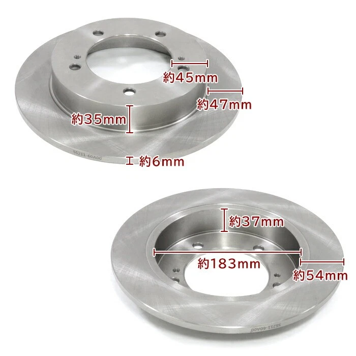 SUZUKI Jimny JA22W JB23W Front Brake Rotor & Brake Pad Set OEM NEW FROM JAPAN Foto 2 de 3