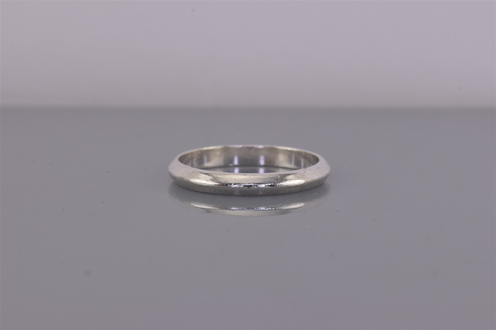 Sterling Silver 3mm Wedged Solid Stackable Band R… - image 5