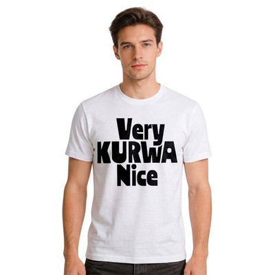 Polska Koszulka Very Kurwa Nice Polish T-shirt Poland Humor Sarcastic Meme Tee