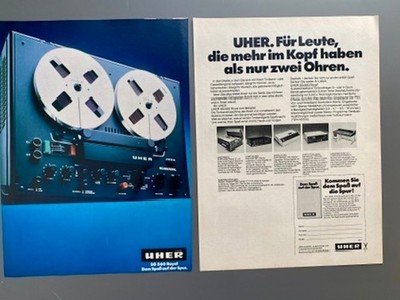 Uher SG 560 Royal Tonband Tape HiFi Stereo 1975 Vintage Ad Werbung Reklame