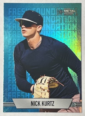 2024 Skybox Metal Universe - Fresh Foundation -  Aqua - RC - Nick Kurtz #FF-27