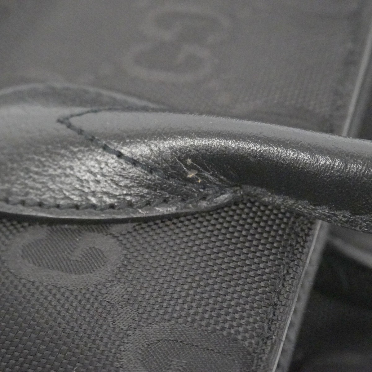 Auth [6bb1689] GUCCI Tote Bag Off the grid 630353 Nylon Black Silver metal f... thumbnail 12