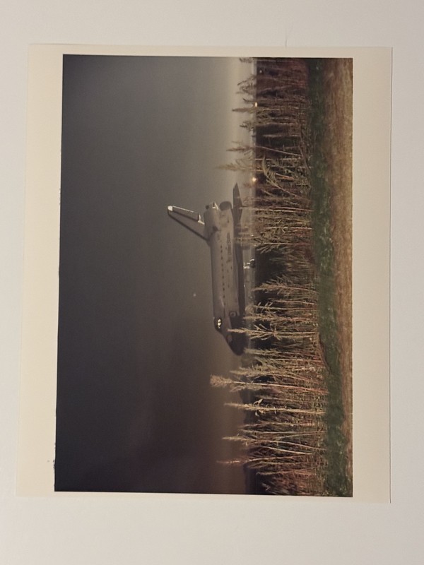 NASA STS-51 Discovery Night Landing On Runway 15 Press Photo