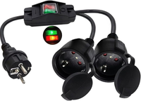Doppelstecker FüR Steckdose, Doppelsteckdose AußEn Mit Einzelschalter, Wasserdic