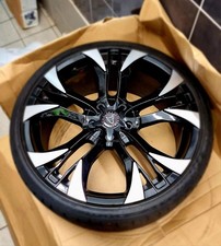 Wheels And Continental Tyres  20in  full set of 4 with wheel nuts locking wheel 
