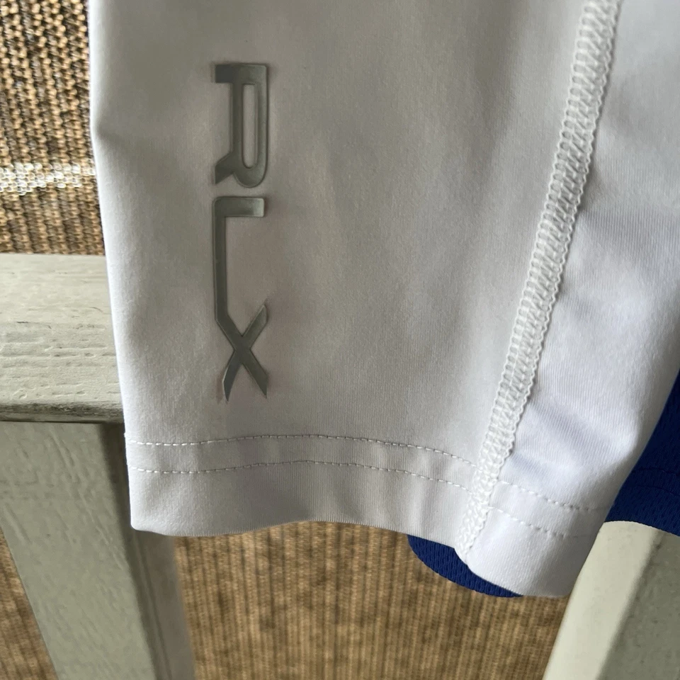 Camisa RLX Ralph Lauren Para Hombres 2XL Azul Pullover Golf Performance 2 Tonos Foto 2 de 4