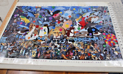 VTG The Ultimate Noah's Ark by Mike Wilkes Library Color Litho Great Image 24x33
