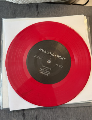 Agnostic Front No Justice Live at A7 '83 red 7” Ltd 200 NYHC
