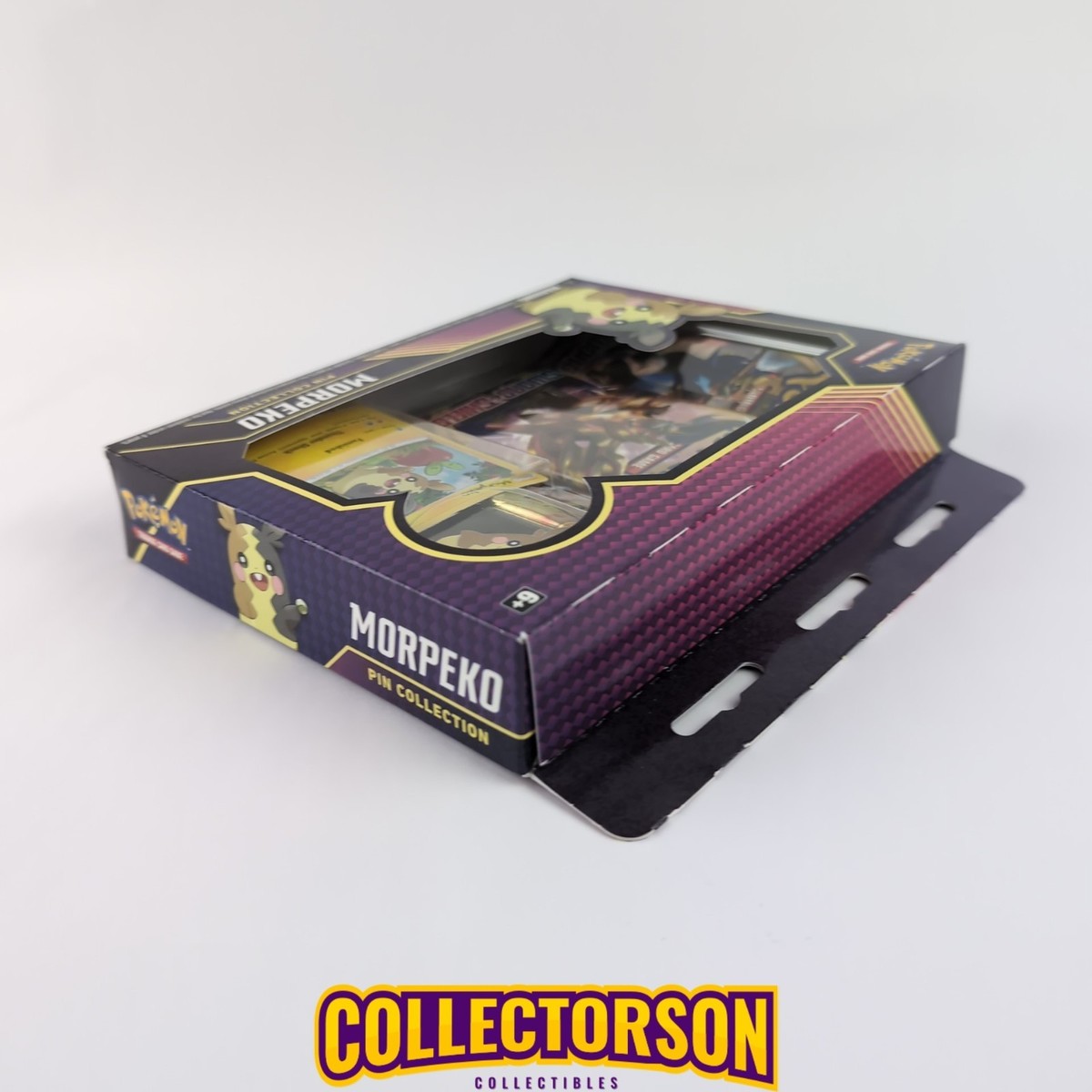 Pokemon Sword & Shield Morpeko Pin Collection 3 Booster Packs New