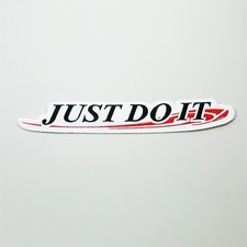 JUST DO IT Die-Cut Patch Small White, approx. 12cm