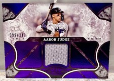 JERSEY #MATCH! 2025 Topps Tier One Relics Aaron Judge GU Jersey 99/149! YANKEES!