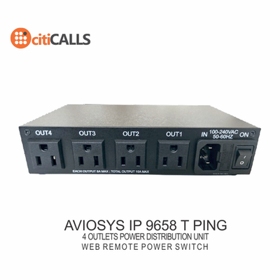 Aviosys IP9658T 9658 4 Port Network AC Web Power Switch Controller