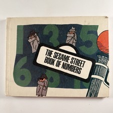 Sesame Street Book of Numbers Vintage Children's Hardcover Book 1970