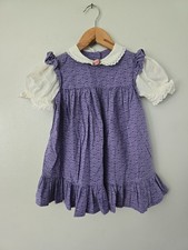 Vintage Handmade Peasant Floral Dress Girls 6-12 Months Cottagecore