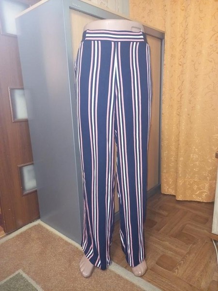 Women Gerry Weber Trousers Navy Viscose 40 / L /