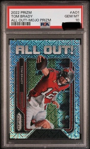 2022 Panini Prizm All Out! Tom Brady #AO1 Mojo /25 PSA 10 Gem Mint