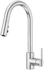 Pfister GT529-BI Brislin 1.8 GPM 1 Hole Pull Down Kitchen Faucet - Chrome