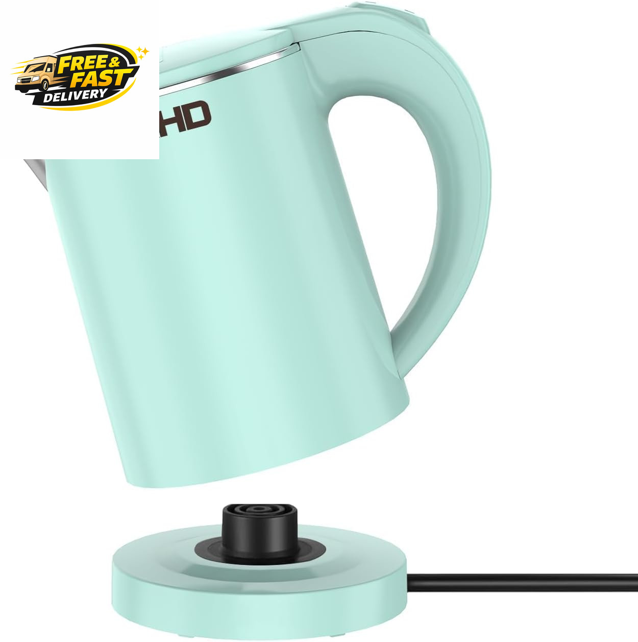 0.5L Small Portable Electric Kettles for Boiling Water, Stainless Steel Travel