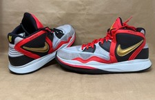 Men's Nike Kyrie Infinity By You Custom Aviators Black Red Gold Size 12.5 DN4116